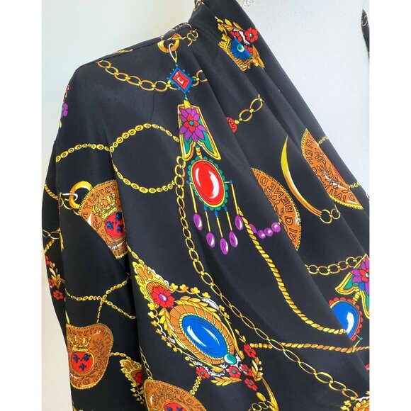 Vintage Marlis Silky Women's Shirt – 1980s-90s - Picture 7 of 13